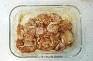 #aca Baking Star Competition# Oil-free Roasted Chicken Rice with Black Pepper recipe
