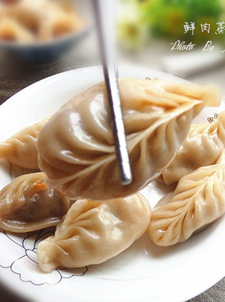 Steamed Dumplings with Fresh Meat recipe