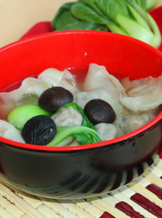 Auspicious Preserved Egg and Meat Wonton recipe