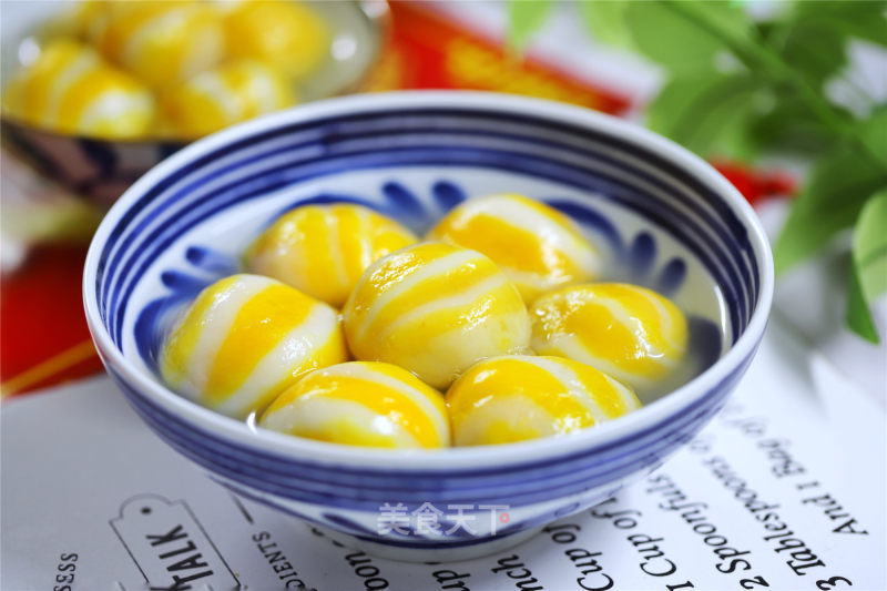 Two-color Glutinous Rice Balls recipe