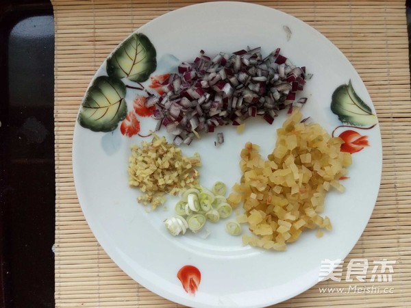 Fried Rice with Chicken and Mustard Broccoli Root recipe