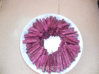 Candied Purple Sweet Potato Strips recipe
