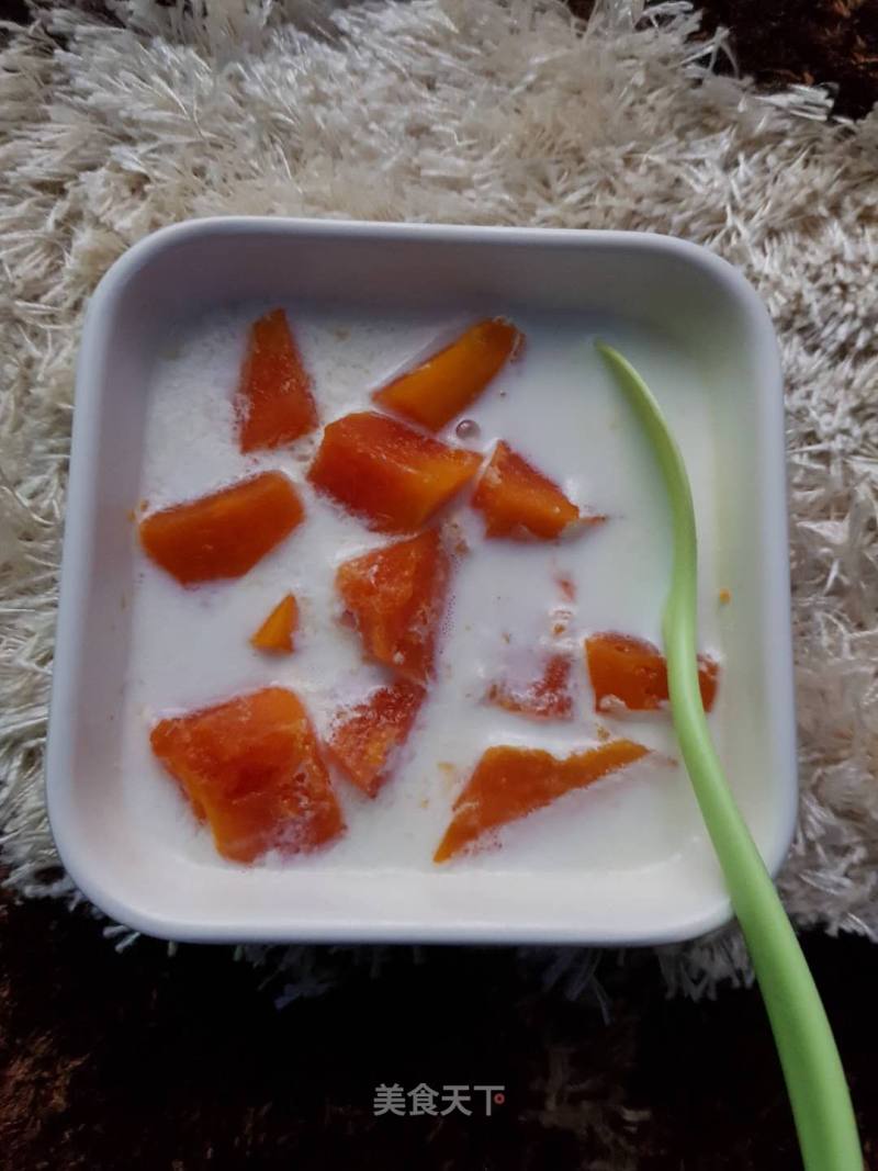 Papaya Stew with Milk recipe