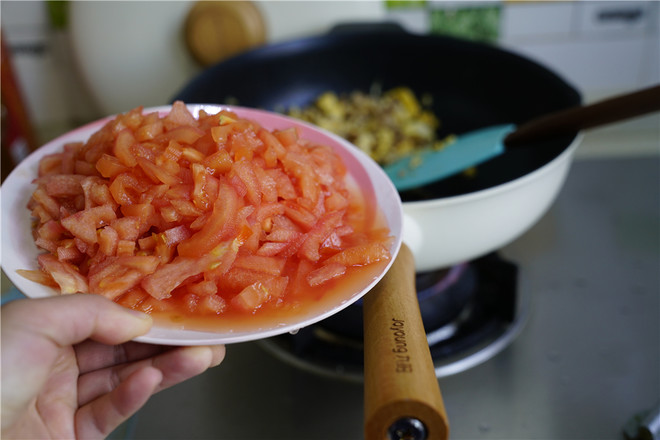 Cartoon Pasta with Minced Meat and Egg recipe