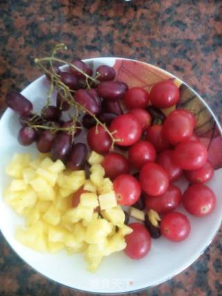 Sweet Soup with Fruit Color Bean Balls recipe