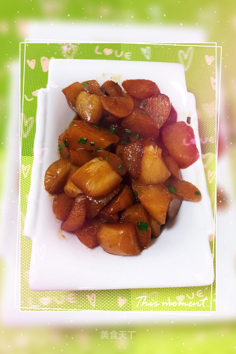 Roasted Radish with Oyster Sauce