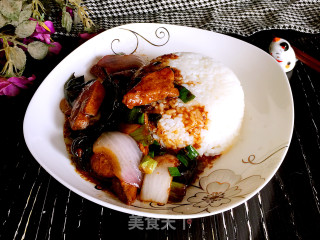 #信之美五常大米试吃#sauce Fried Pork Liver Rice Topped recipe