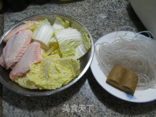 Chinese-wing Baby Vegetables Boiled Vermicelli recipe