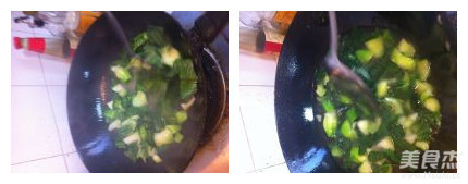 Crab Noodles and Green Cabbage Dumplings recipe