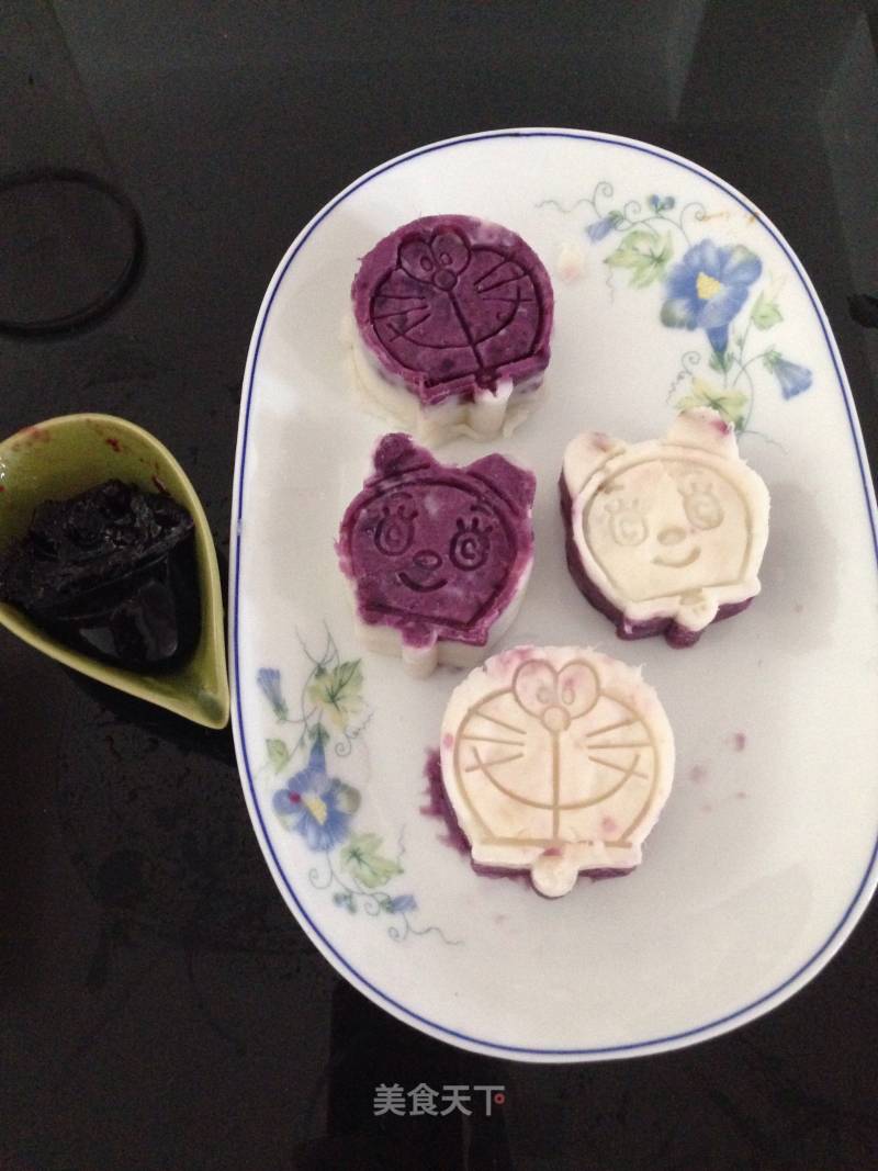 Blueberry Purple Potato Yam Cake
