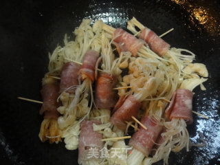Bacon Enoki Mushroom Roll recipe