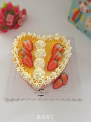 Eight-inch Heart-shaped Orange Cake recipe