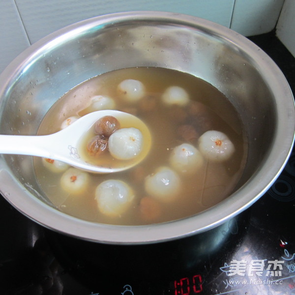 Lychee Longan Soup Balls recipe