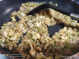 Fried Rice with Beans, Celery and Diced Chicken recipe