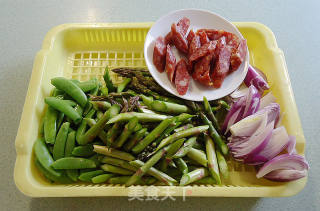 Stir-fried Vegetables with Sausage recipe