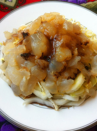 Sting Head Mixed with Cabbage Heart recipe
