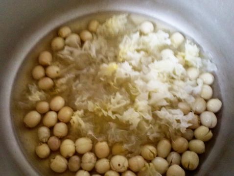 Papaya, Lotus Seed and White Fungus in Clay Pot recipe