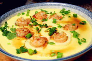 Tofu and Shrimp Egg Custard recipe