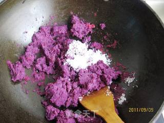 Purple Sweet Potato Snowy Mooncake recipe