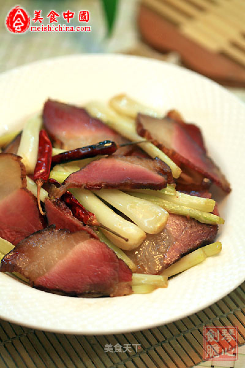 Fried Hunan Bacon with Buckwheat Head recipe