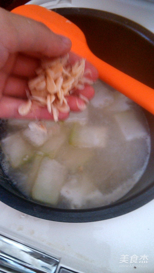 White Soup with Shrimp Skin and Winter Melon recipe