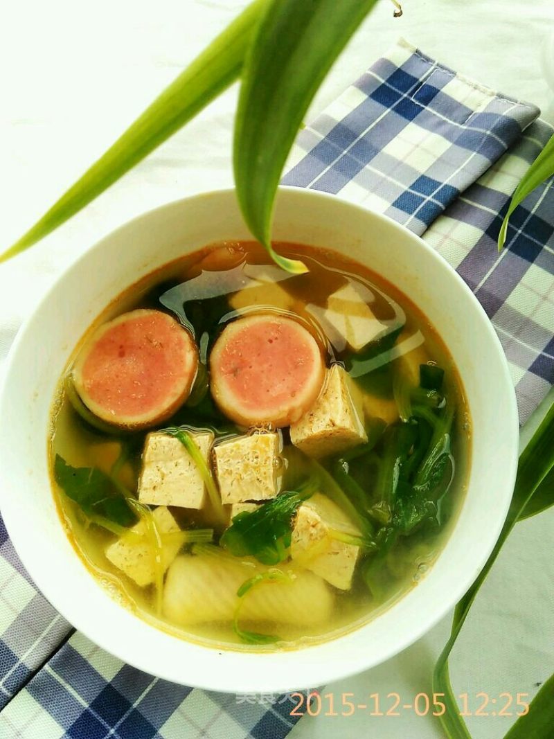 Frozen Tofu Fish Ball Soup recipe