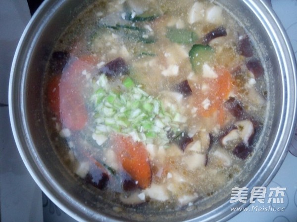 Double Mushroom Tofu Soup recipe