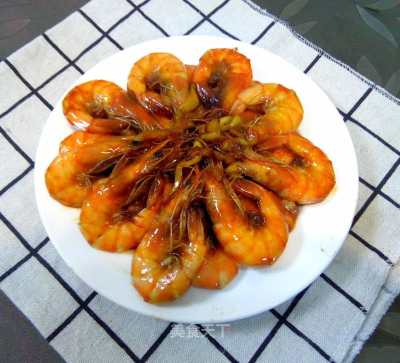 Shrimp Braised in Sweet Rice Wine recipe