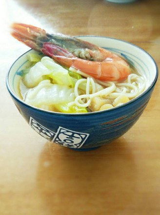 Cabbage Shrimp Noodles recipe