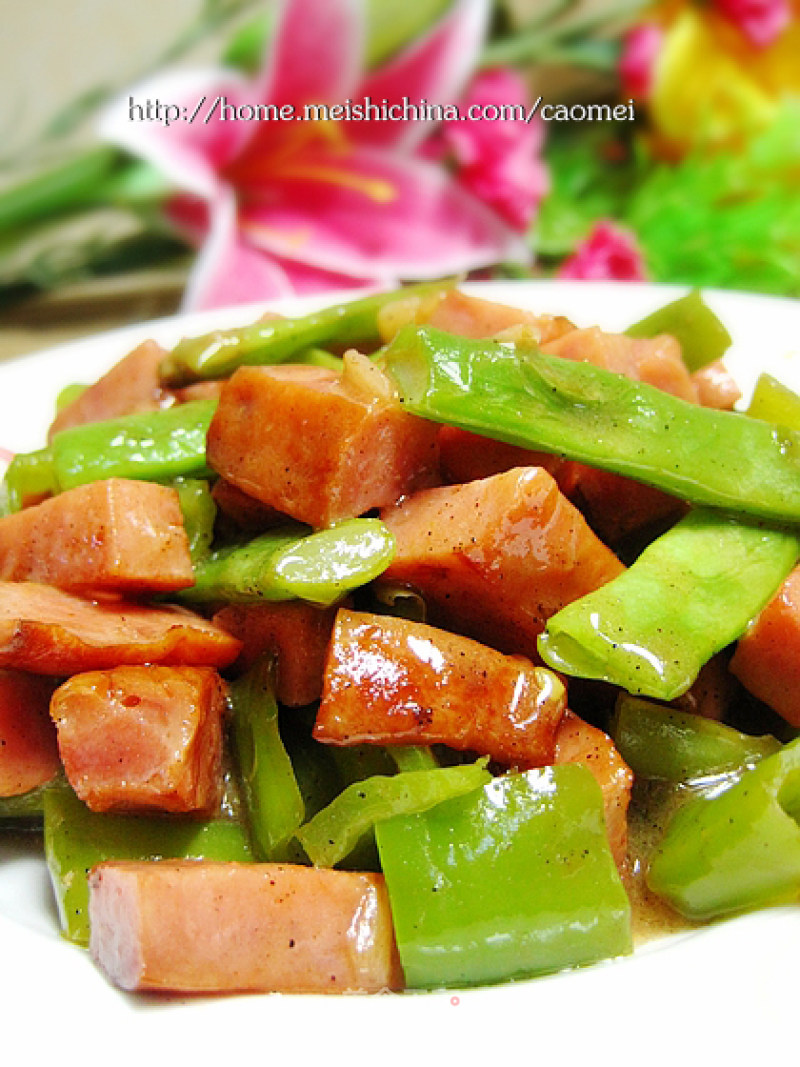 Stir-fried String Beans with Ham recipe