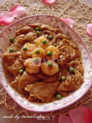 Traditional Jelly Dish with Shrimp and Gluten recipe
