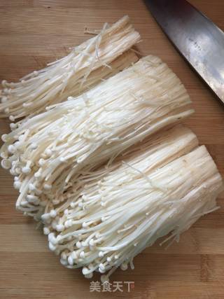 Roasted Enoki Mushroom with Sauce recipe