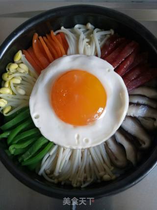 #花样美食#～stone Pot Bibimbap recipe