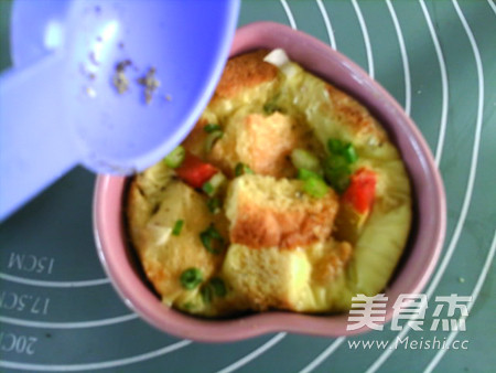 Mixed Vegetables, Whole Wheat Bread and Salty Pudding recipe