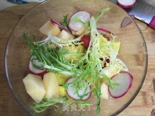 #trust之美#two Fruits and Three Vegetables Salad recipe