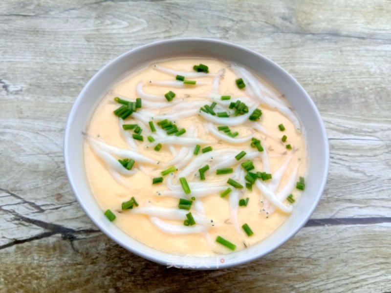 Whitebait Steamed Eggs recipe