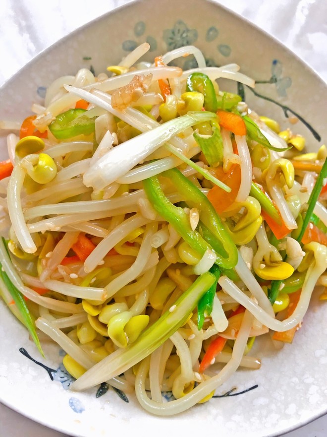 Super Refreshing and Delicious Cold Soy Sprouts recipe