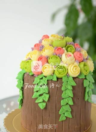 【bouquet Cake】---boys Decorating Cake recipe