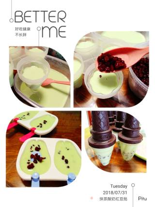 Matcha Yogurt Red Bean Batch recipe