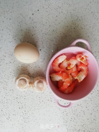 Mushroom Shrimp Steamed Egg recipe