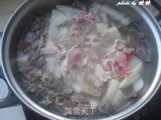 Pork Lung with White Radish recipe