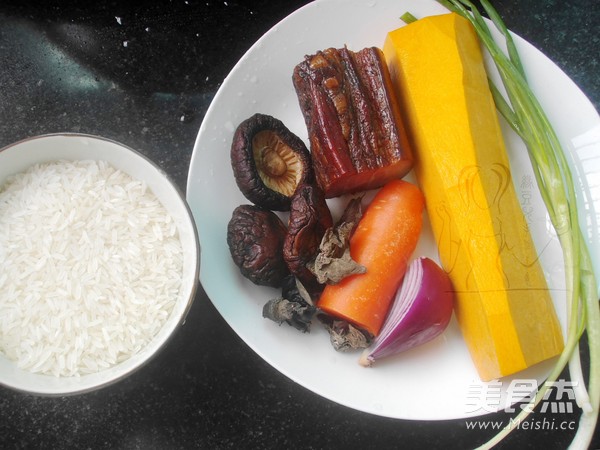 Pumpkin and Savory Braised Rice recipe