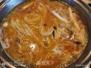 Hot and Sour Noodles with Matsutake and Duck Meat recipe