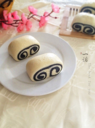 Two-color Wishful Steamed Buns recipe