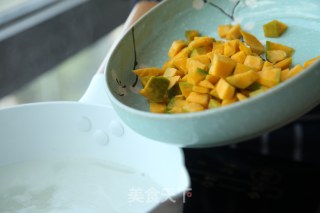 Youjia Fresh Kitchen: Lily Pumpkin Fresh Rice Porridge recipe