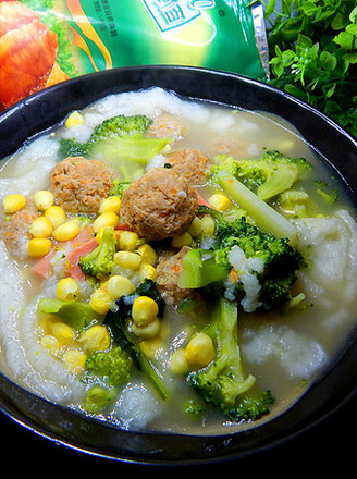 Seasonal Vegetable Meatball Soup