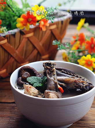 Mushroom Black Chicken Soup recipe
