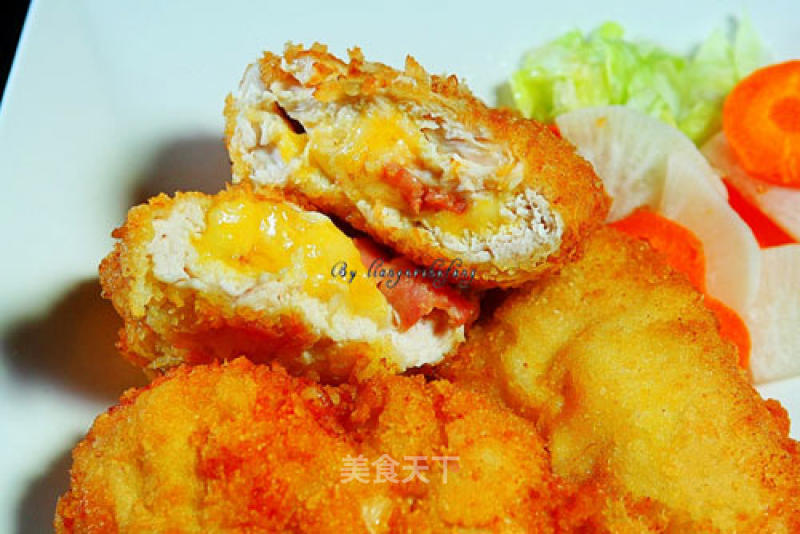 Hong Kong Style Golden Cheese Chicken Roll recipe