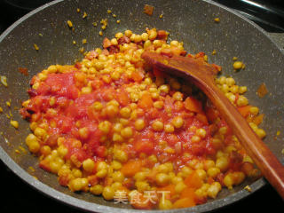 Chickpeas in Tomato Sauce--sweet and Sour Delicacy recipe