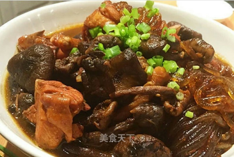 Chicken Stewed with Mushrooms recipe